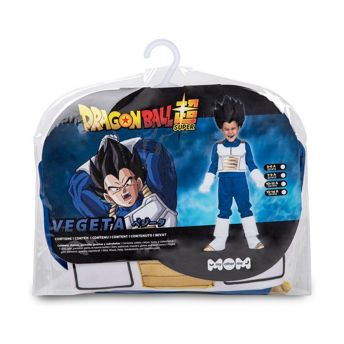 Maskeraddräkt för barn My Other Me 5 Delar Vegeta - 2