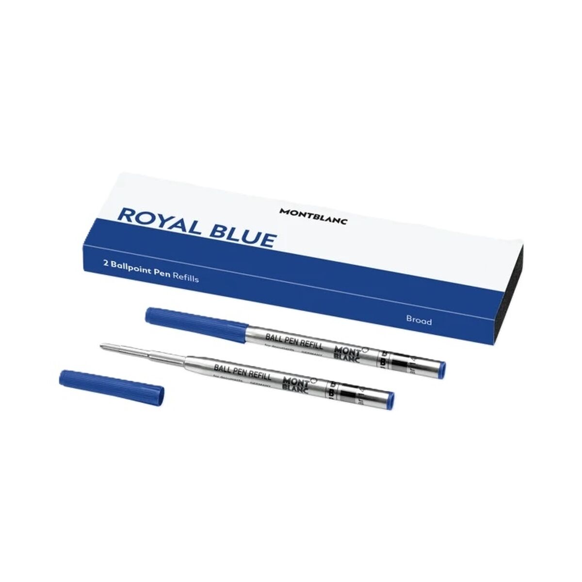 Refill för kulspetspenna Montblanc ROYAL BLUE - REFILLS  BALL PEN - BROAD - 2 PCS Blå 2 antal