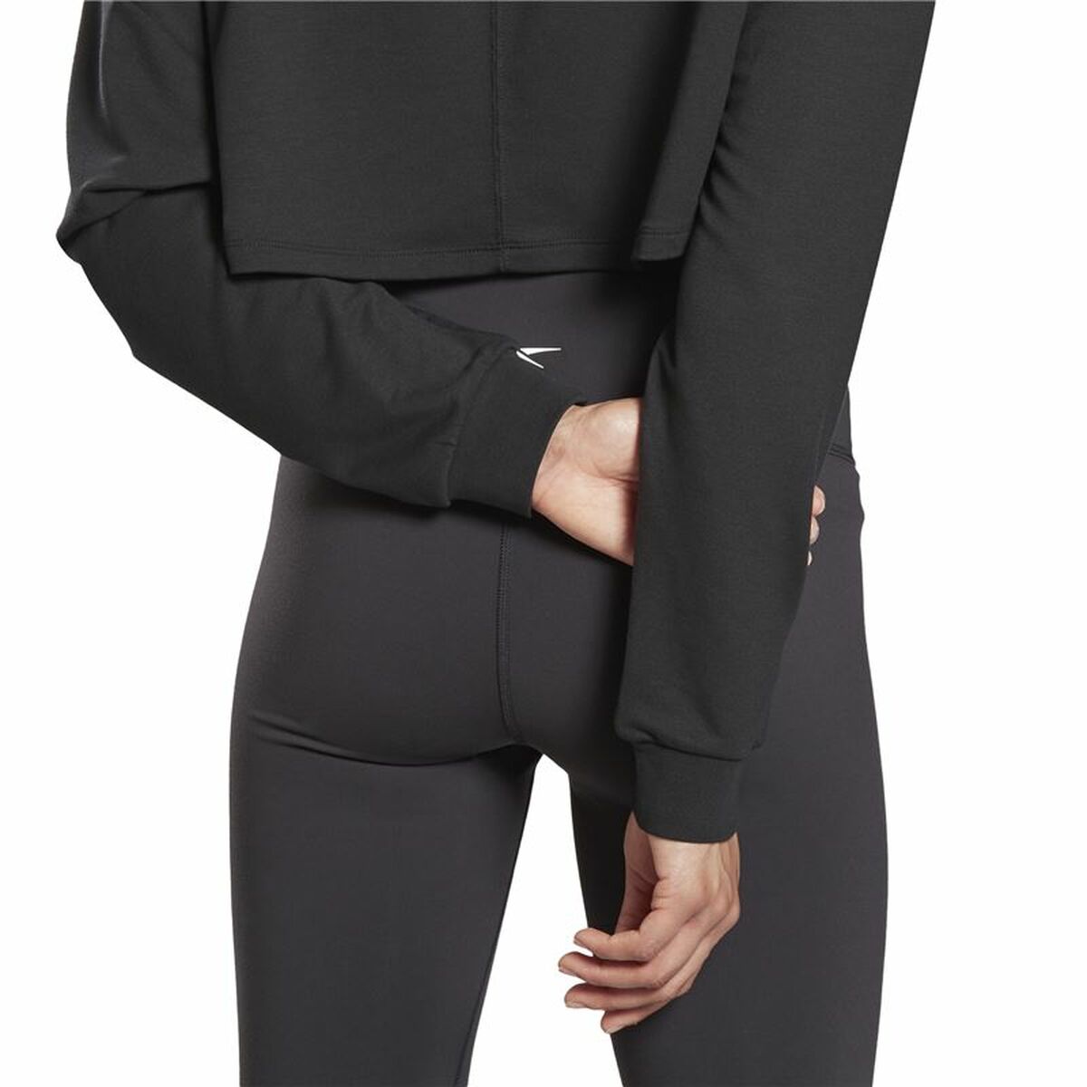 Långärmad t-shirt Dam Reebok Studio Maternity Restorative Svart - 9