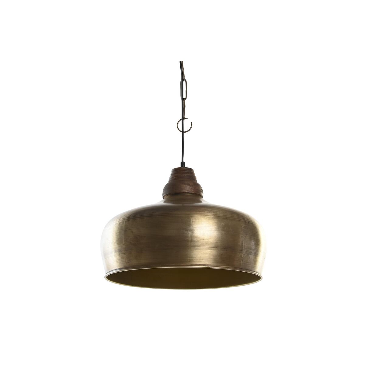 Taklampa DKD Home Decor 42 x 42 x 33 cm Gyllene Metall Trä 50 W