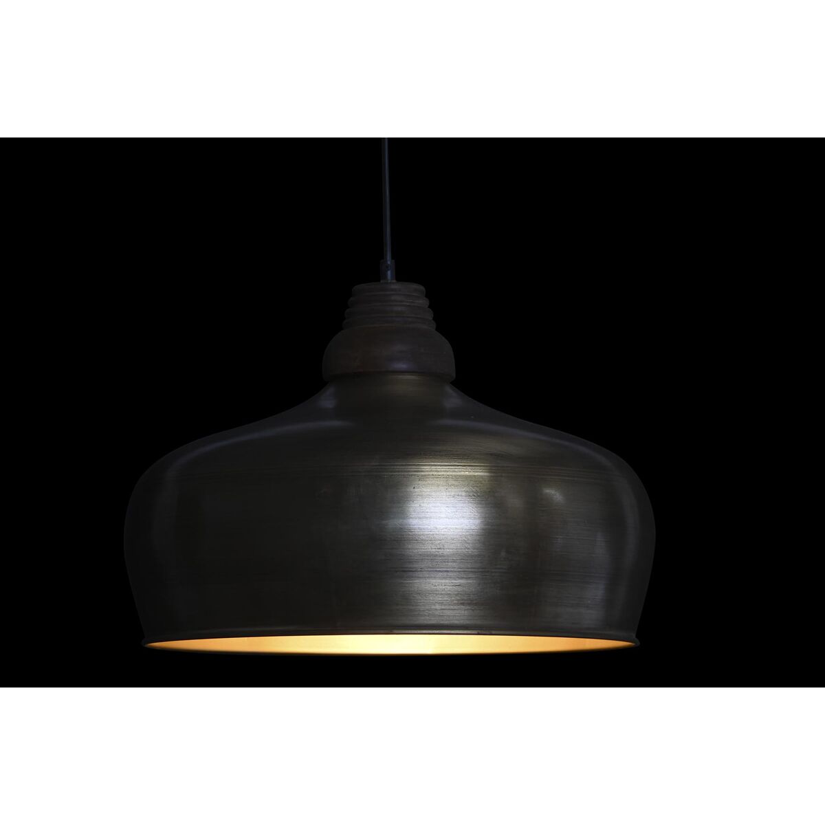 Taklampa DKD Home Decor 42 x 42 x 33 cm Gyllene Metall Trä 50 W - 3