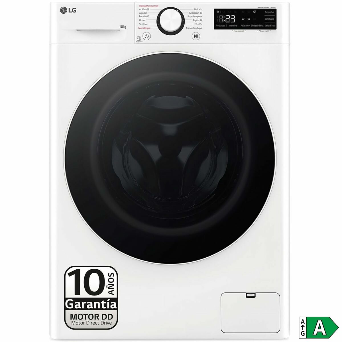 Tvättmaskin LG F4WR6010A0W 60 cm 1400 rpm 10 kg - 2