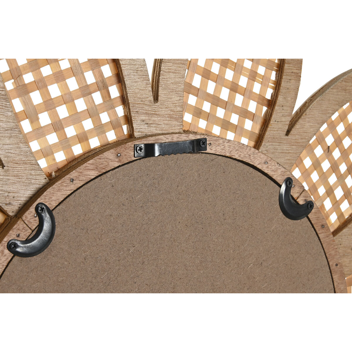 Väggspegel DKD Home Decor Brun Naturell Sol Tropiskt 60 x 2 x 60 cm - 4