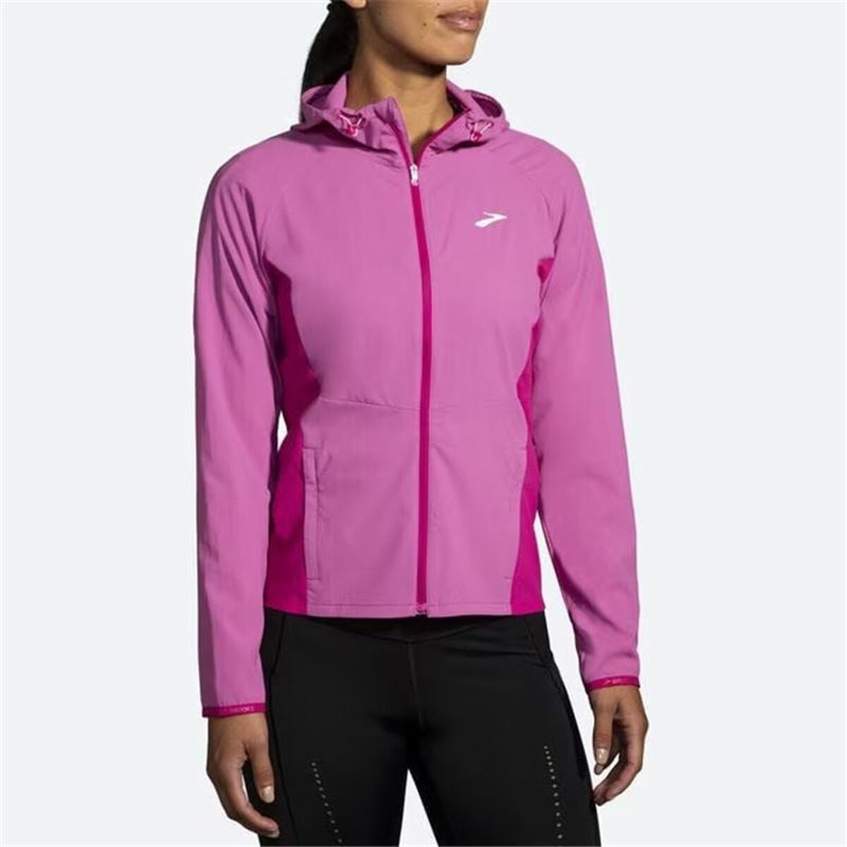 Sportjacka, Dam Brooks Canopy Frosted Mörkrosa - 2