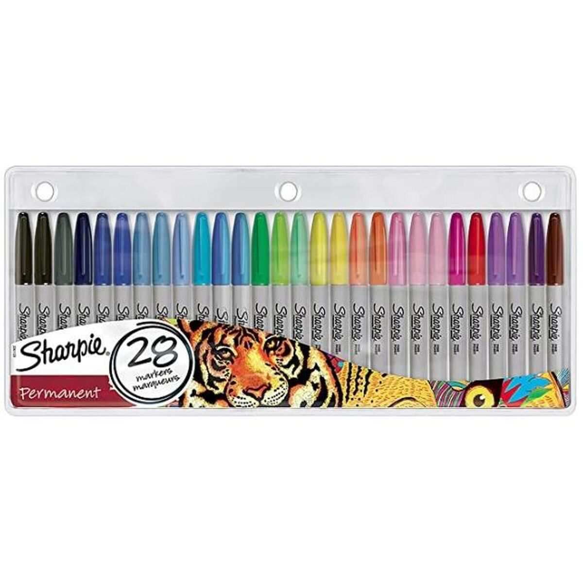 Tuschpennor Sharpie 2061129 Multicolour Permanent 28 Delar