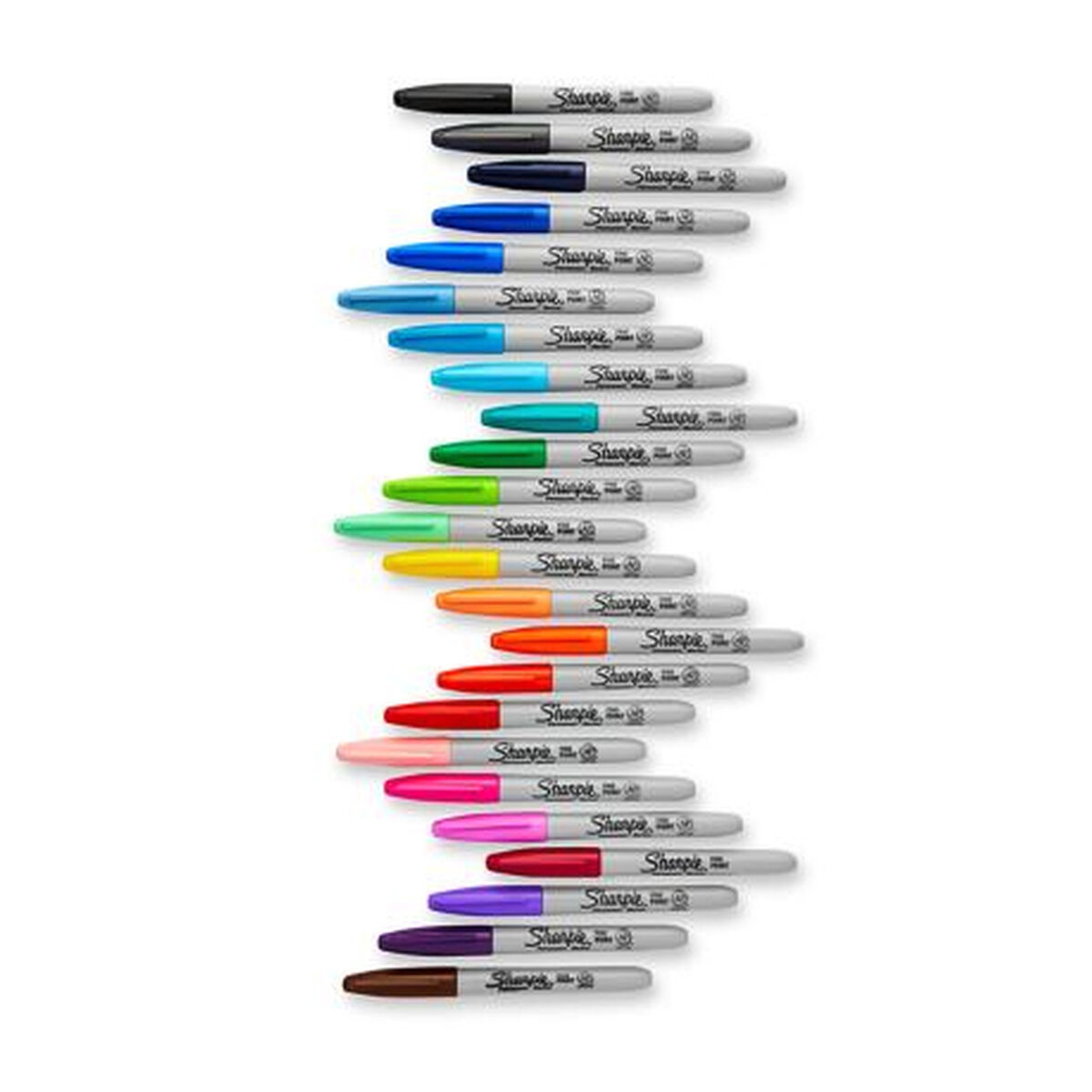 Tuschpennor Sharpie 2061129 Multicolour Permanent 28 Delar - 3