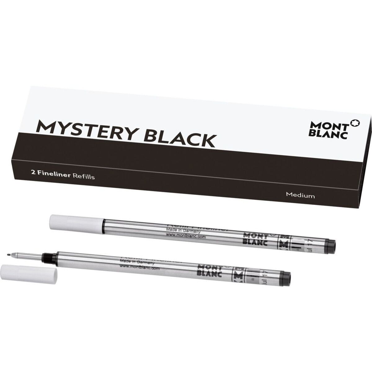 Refill för kulspetspenna Montblanc 128246 Svart (2 antal)