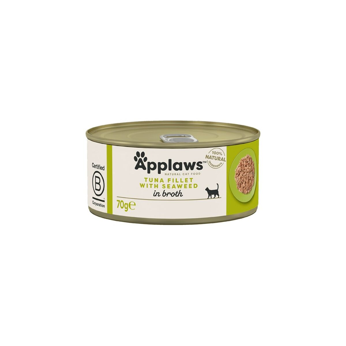 Kattmat Applaws Tuna Fillet with Seaweed in Broth Fisk 70 g
