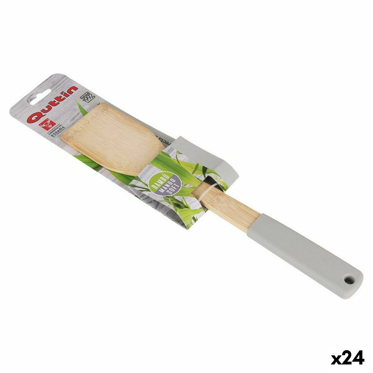 Spatel Quttin Soft Rak Bambu 30 x 6 cm (24 antal) (30 cm)