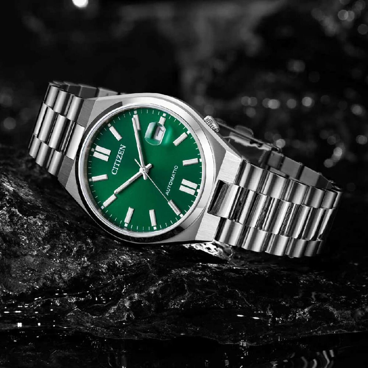 Herrklocka Citizen TSUYOSA AUTOMATIC Grön Silvrig (Ø 40 mm) - 4