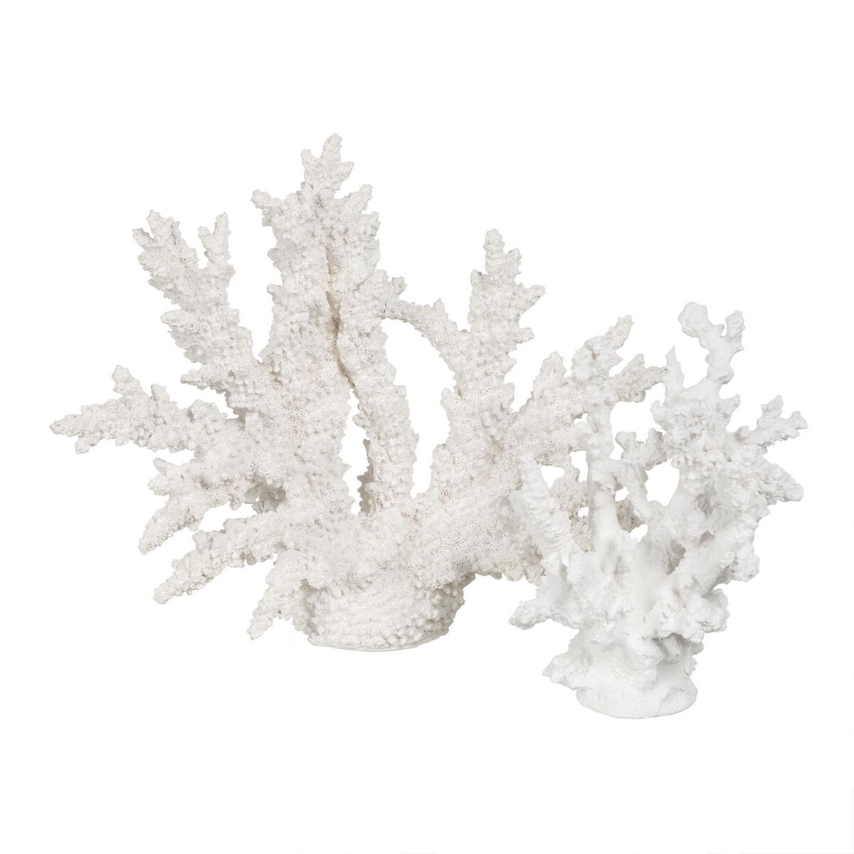 Prydnadsfigur Vit Harts Korall 34 X 13 X 27 CM - 2