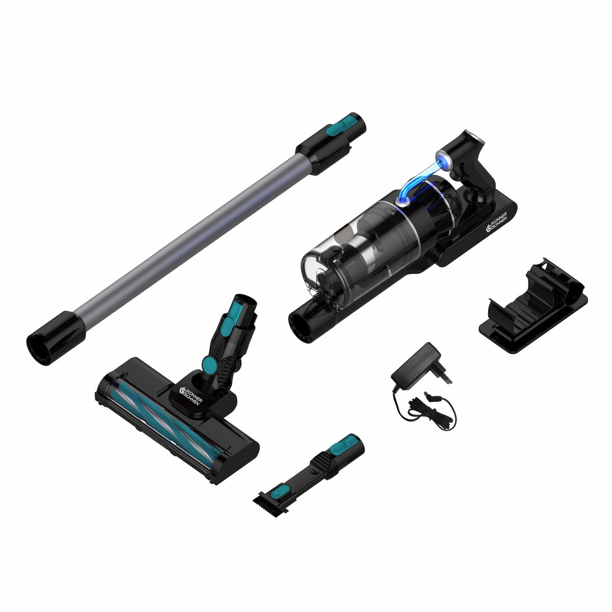 Sladdlös Dammsugare Könner & Söhnen KS VC40 Svart Silvrig 300 W - 2