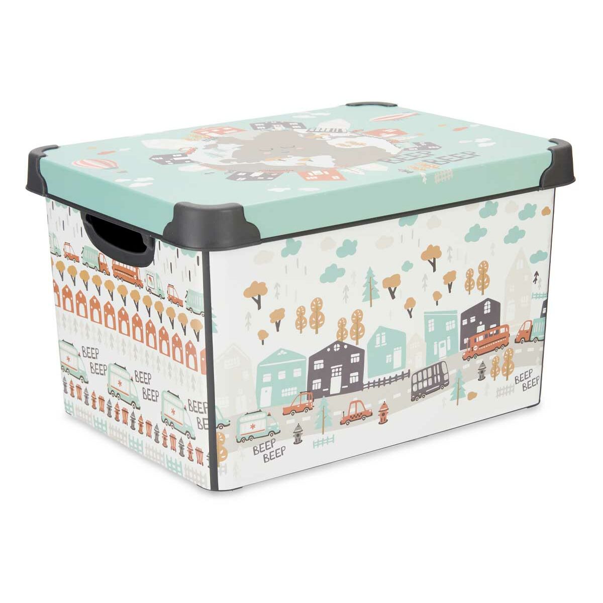 Förvaringslåda med lock Kipit STYLE BOX-17L-6 Plast Väg 17 L 27,5 x 22 x 36,5 cm Barn (12 antal) - 5