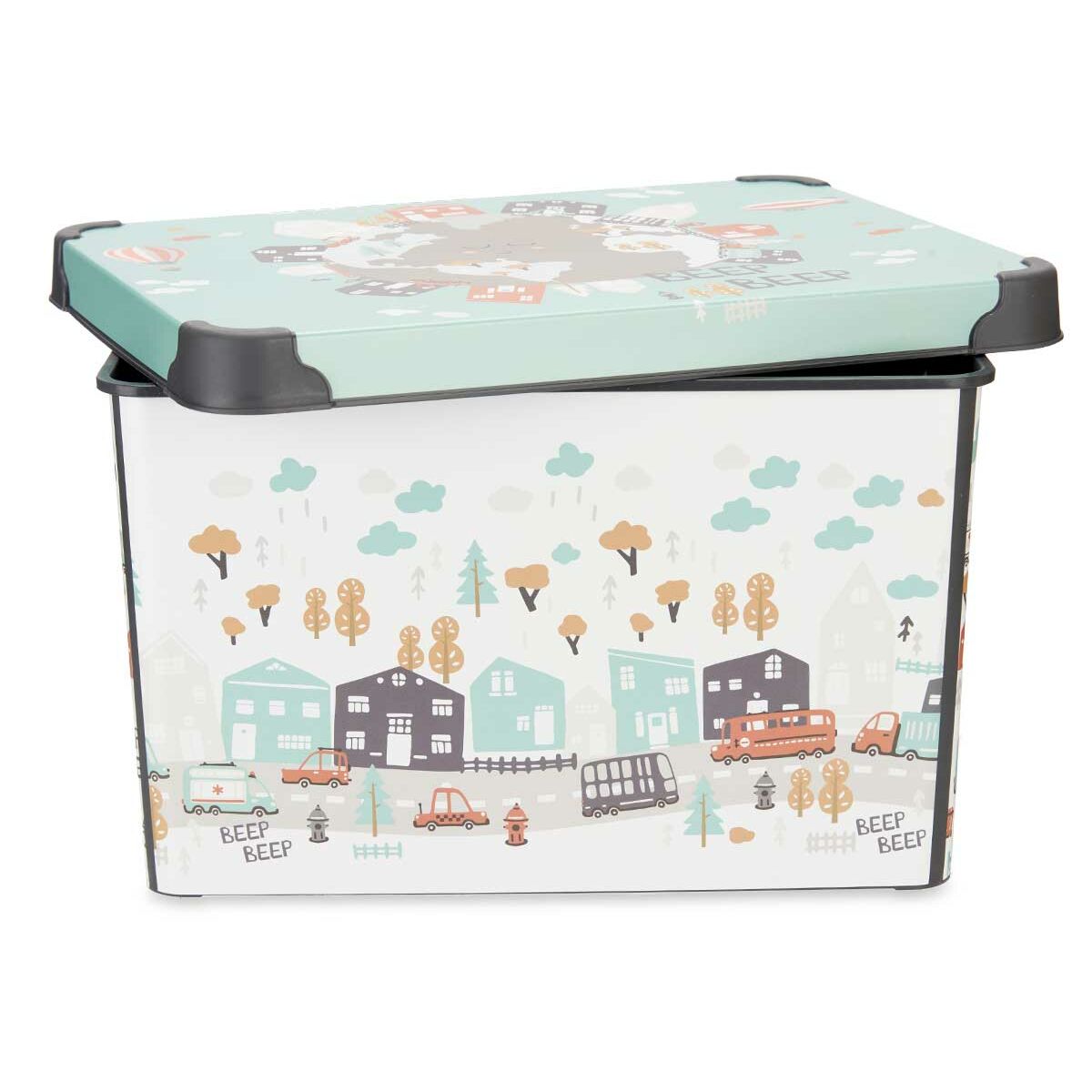 Förvaringslåda med lock Kipit STYLE BOX-17L-6 Plast Väg 17 L 27,5 x 22 x 36,5 cm Barn (12 antal) - 4