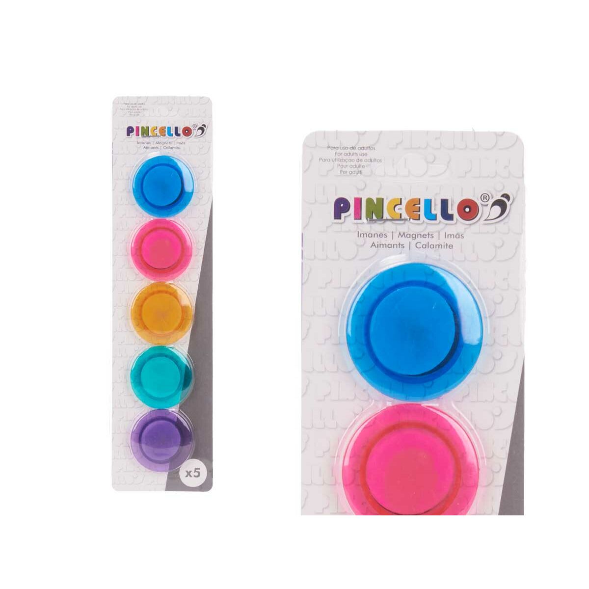 Magneter Pincello Stor Multicolour (36 antal) - 3