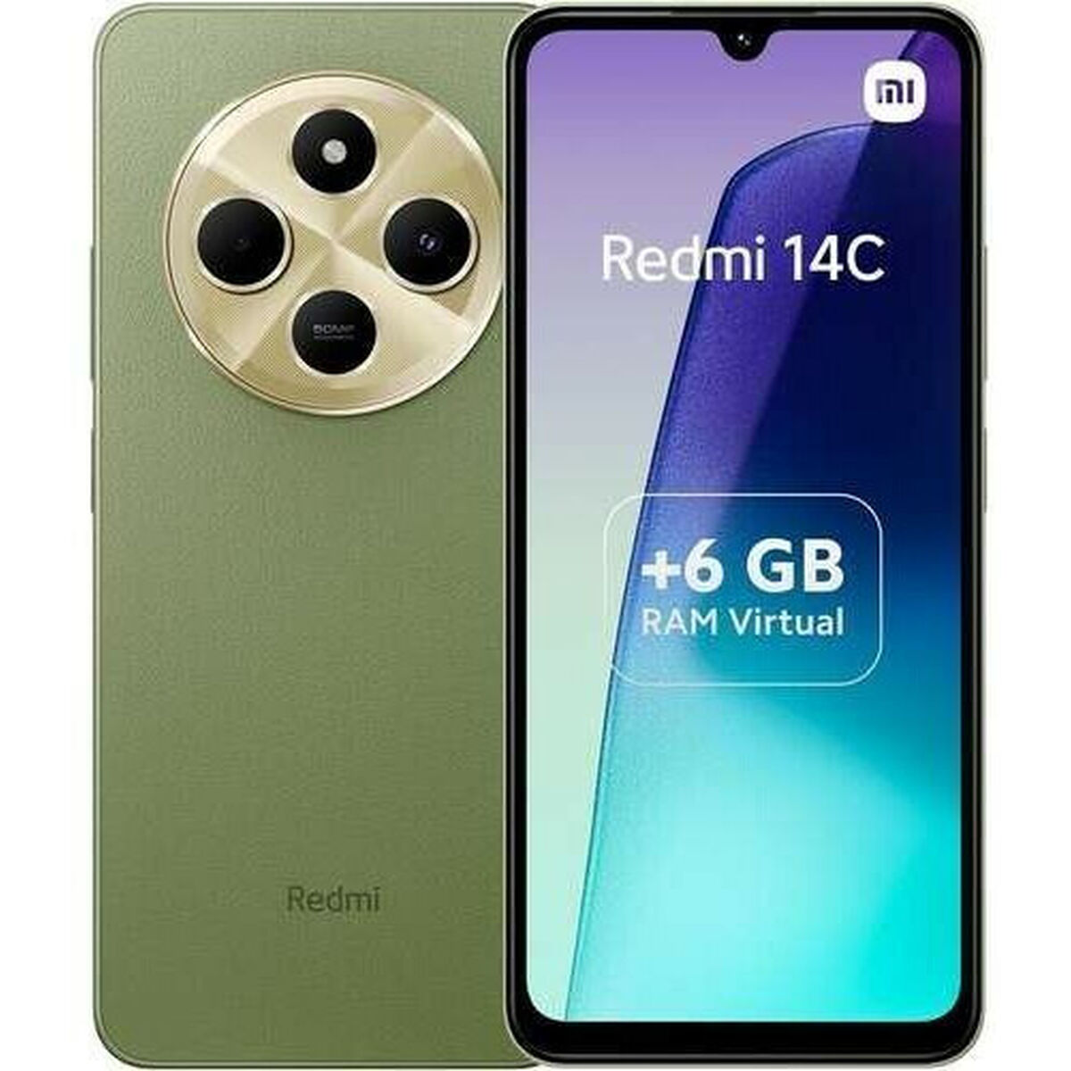 Smartphone Xiaomi Redmi 14C 6,36" 6 GB RAM 128 GB Grön