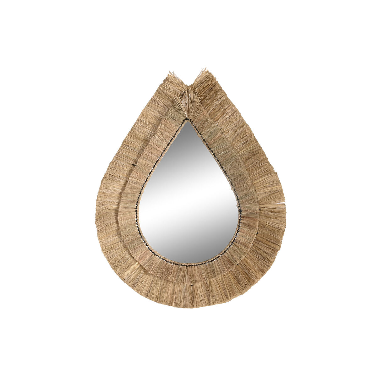 Väggspegel DKD Home Decor 62 x 5 x 80 cm Naturell Tår Jute