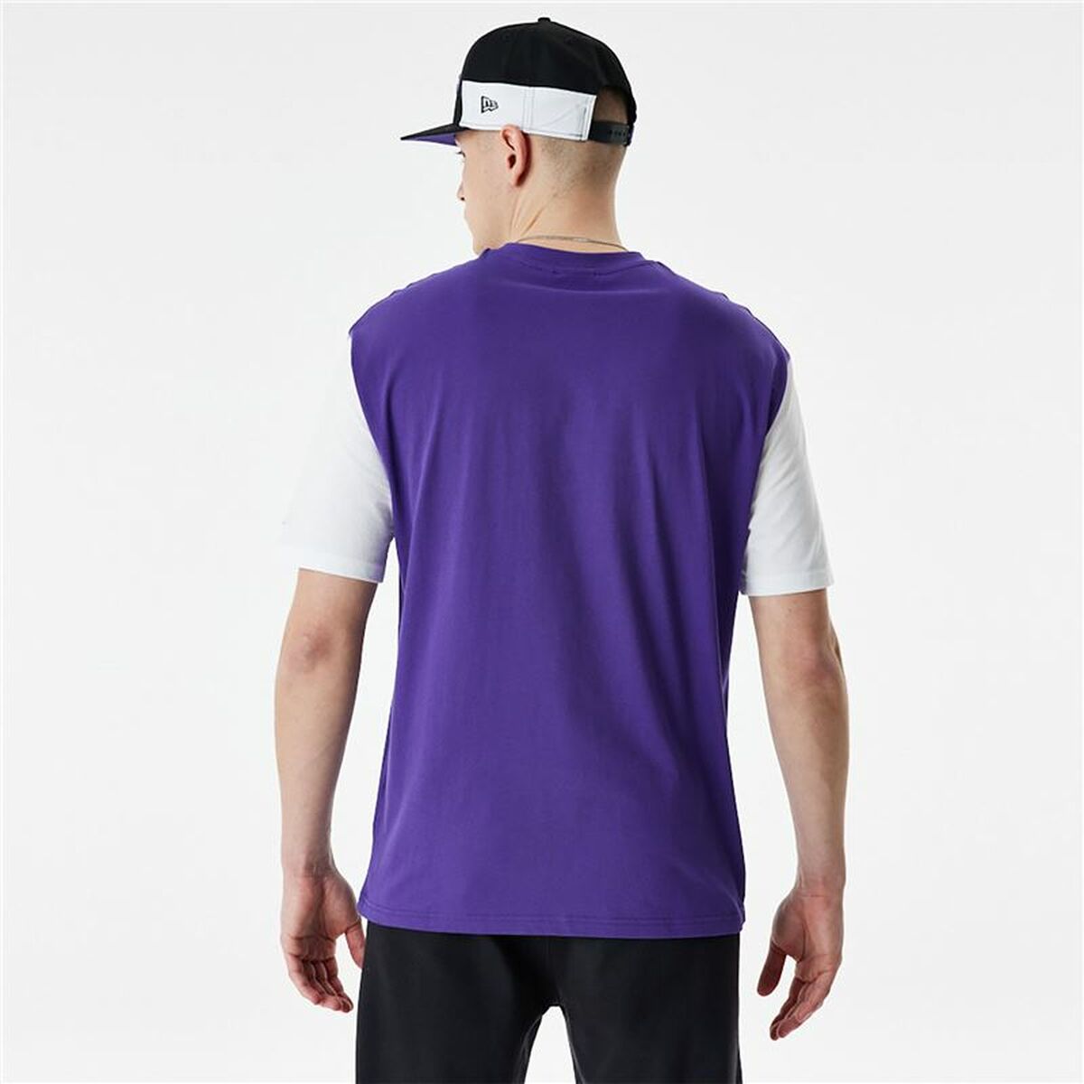 T-shirt med kortärm Herr New Era NBA Colour Insert LA Lakers Purpur - 4
