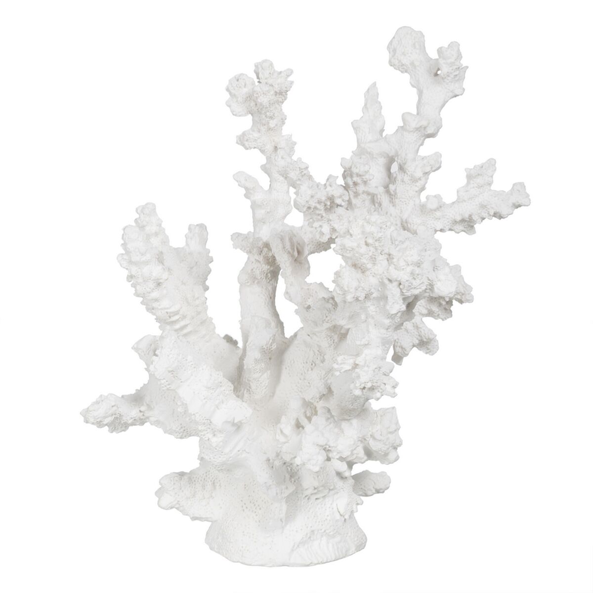 Prydnadsfigur Vit Harts Korall 17 x 17 x 20 cm