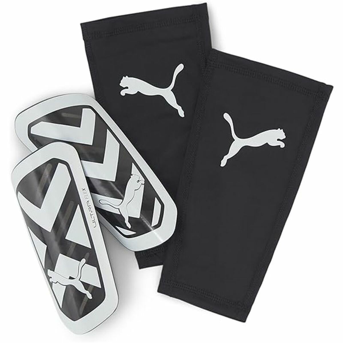 Fotboll smalbensskydd Puma Ultra Flex Sleeve Vit Svart