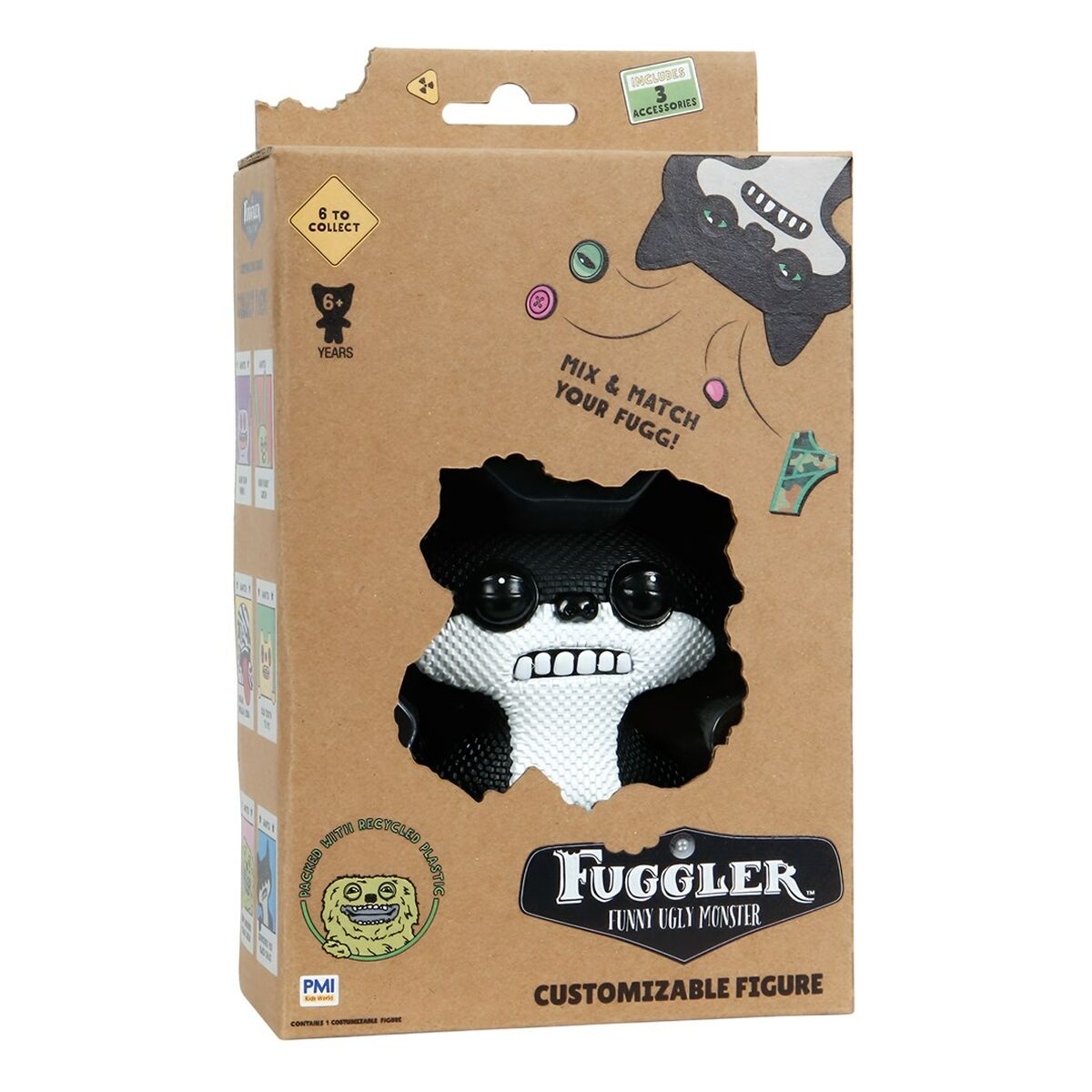Samlingsfigurer PMI Kids World FG6010A Svart Plast Djur