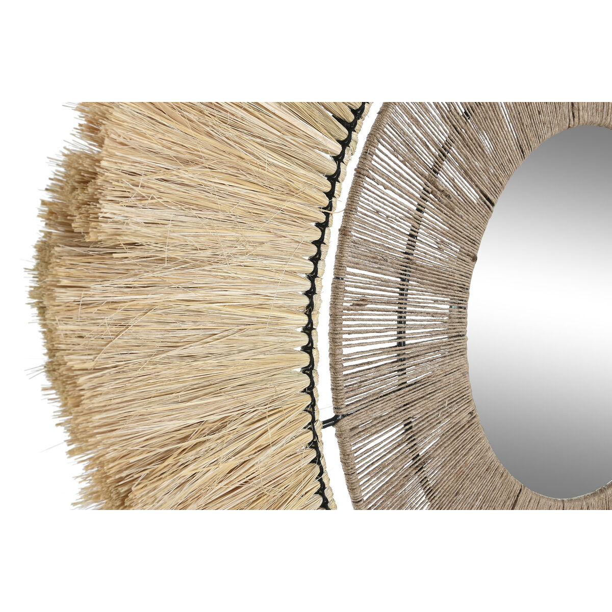 Väggspegel DKD Home Decor Naturell Bali 79 x 4 x 79 cm - 6