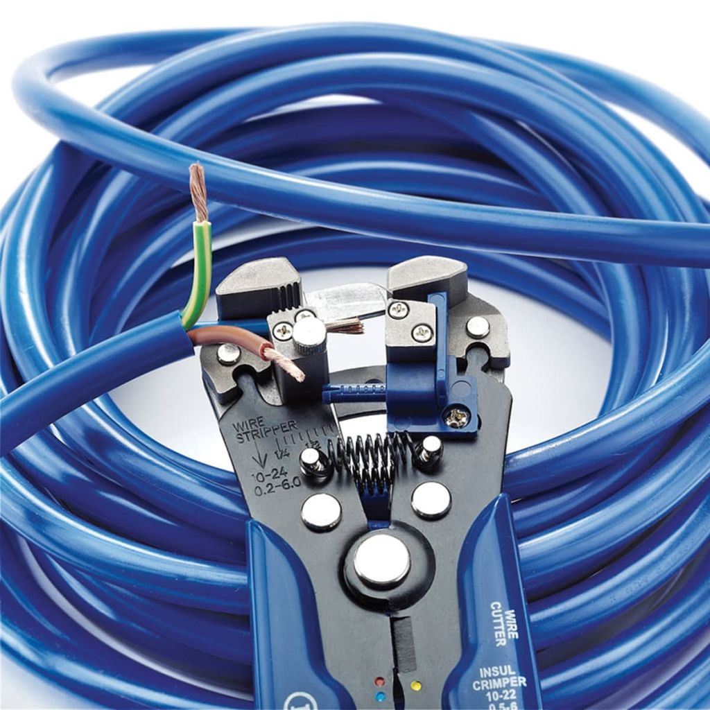 Draper Tools 2-i-1 Automatisk avisoleringstång/crimptång blå 35385 - 3