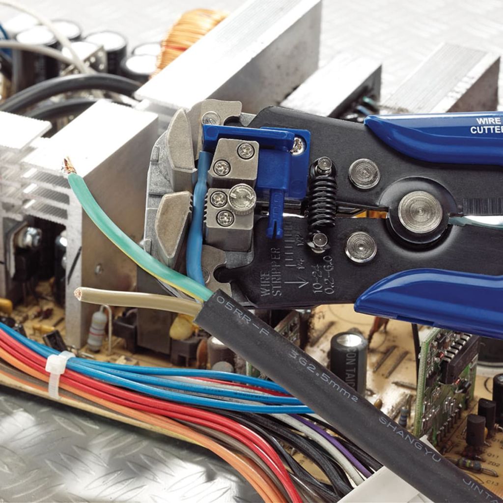 Draper Tools 2-i-1 Automatisk avisoleringstång/crimptång blå 35385 - 2