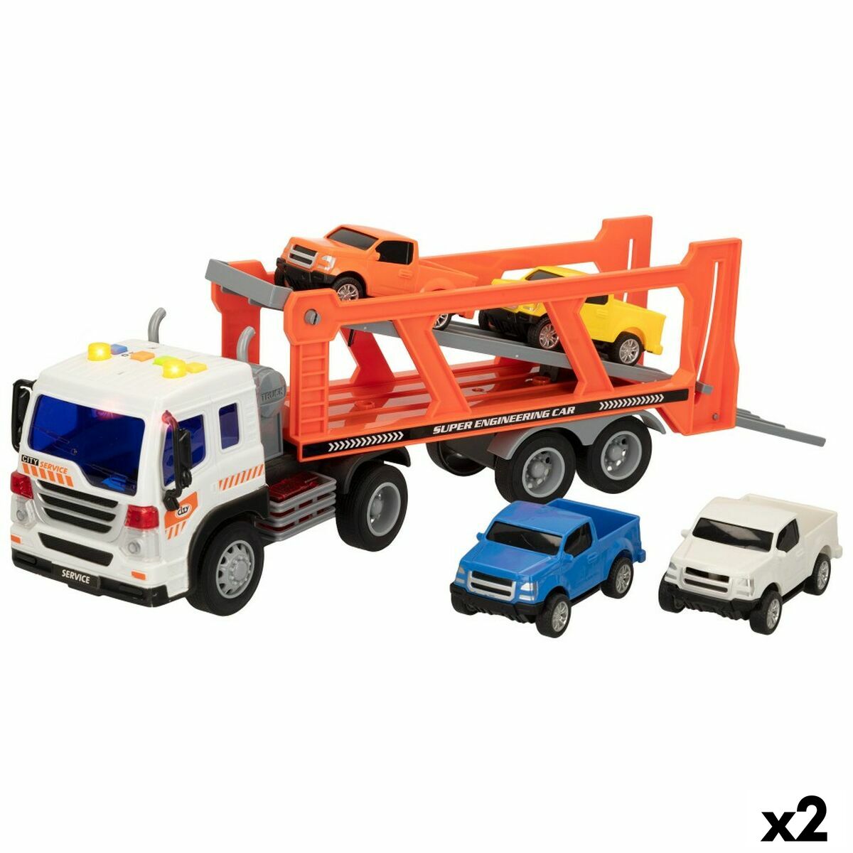 Lastbil och småbilar Speed & Go 37,5 x 12,5 x 10 cm (2 antal) - 8