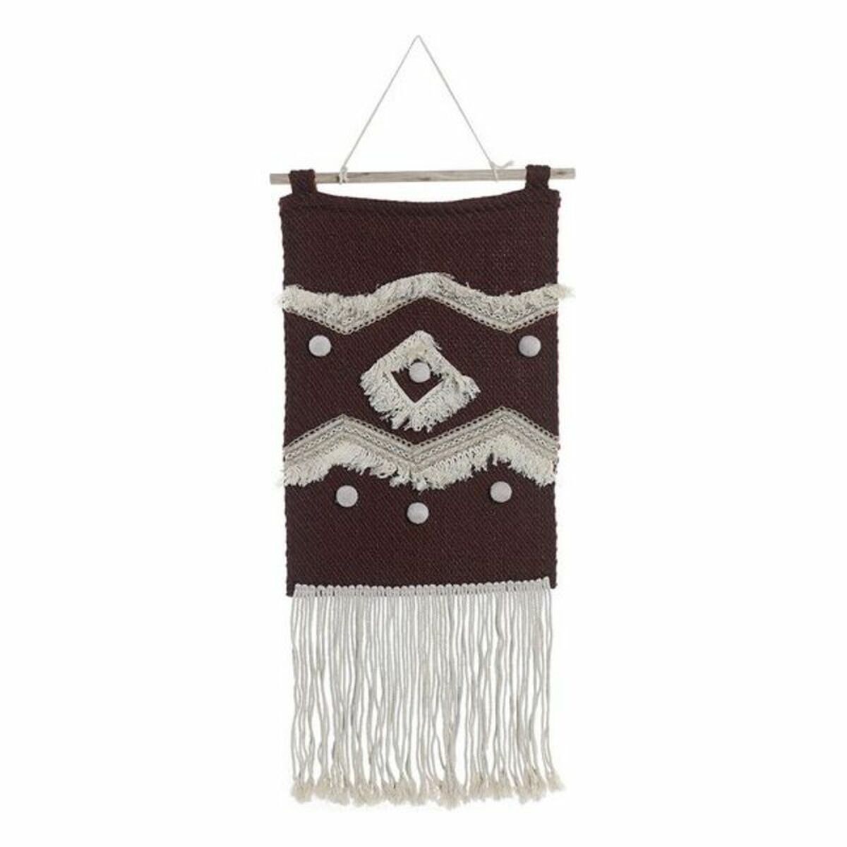 Väggdekoration DKD Home Decor Röd Naturell Boho 45 x 2 x 115 cm - 9