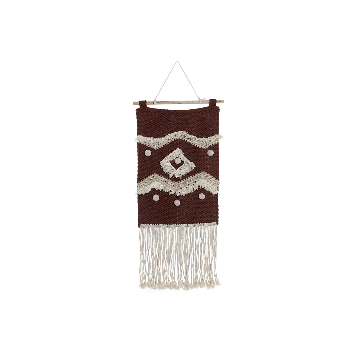 Väggdekoration DKD Home Decor Röd Naturell Boho 45 x 2 x 115 cm - 13