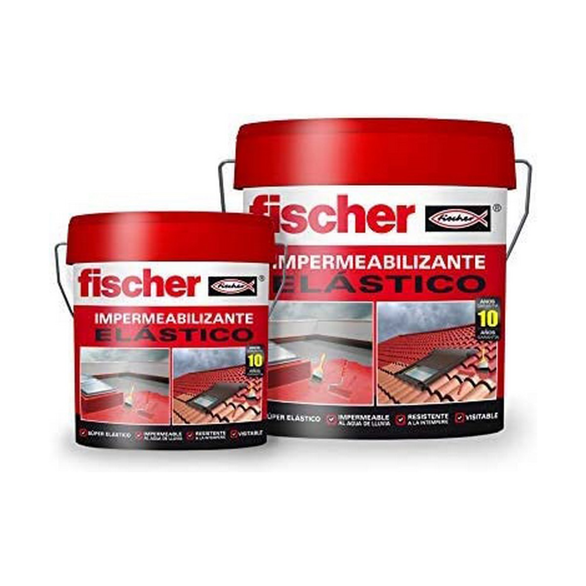Impregnering Fischer 547157 Röd 4 L - 13