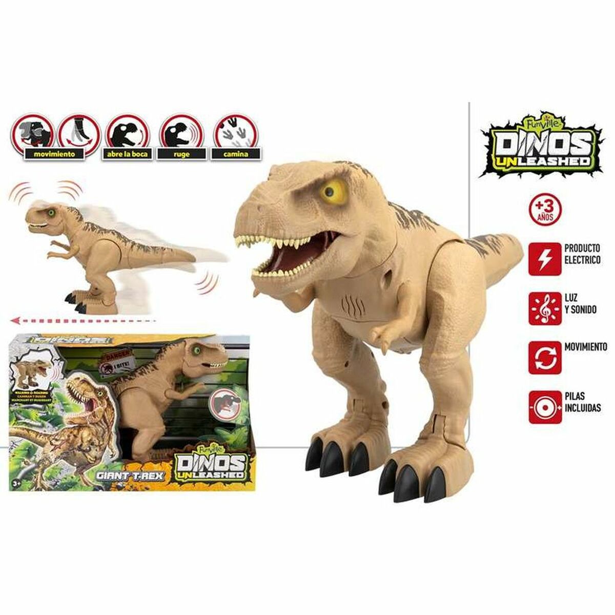 Dinosaurie Funville Brun - 2