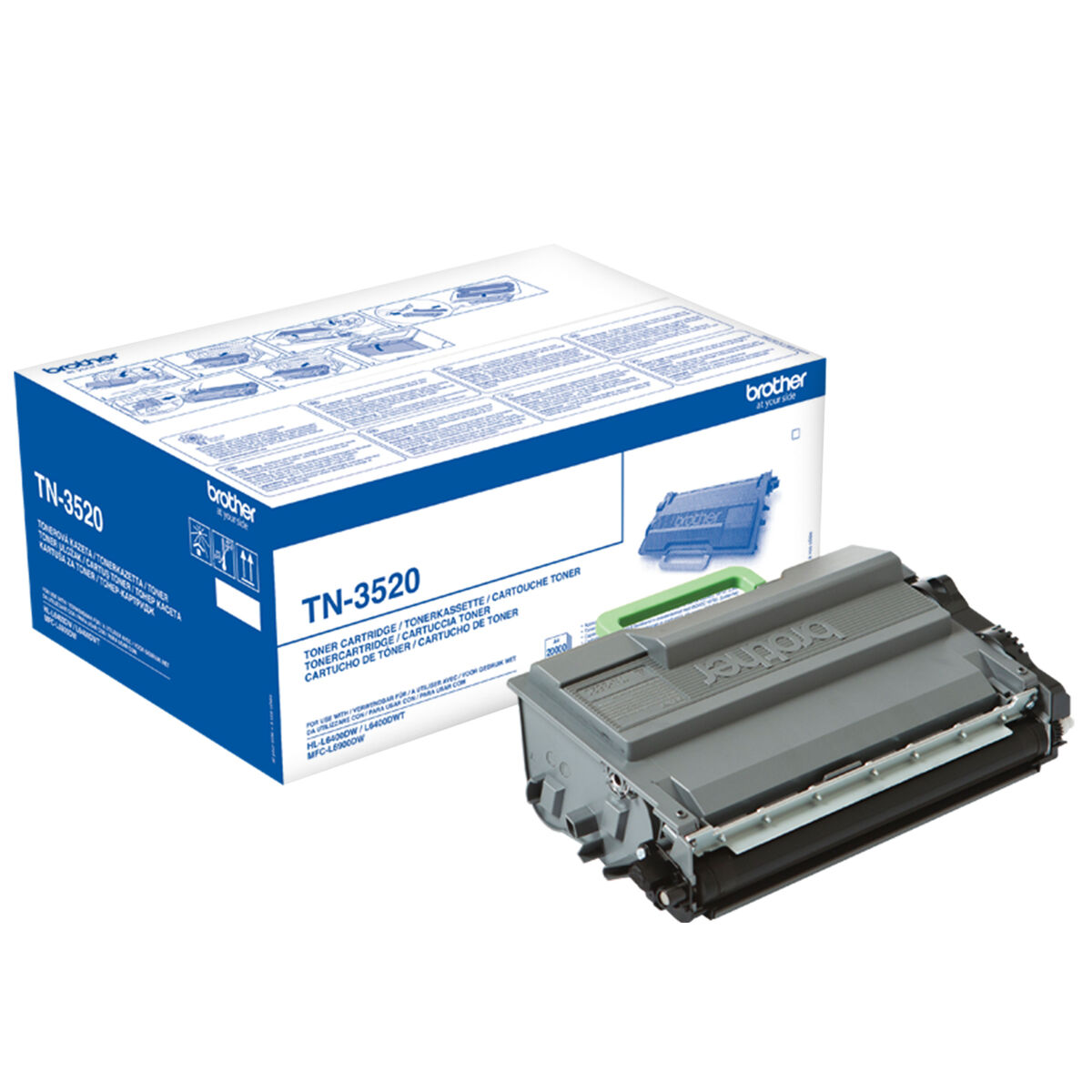 Original Toner Brother ?TN3520 Svart - 3