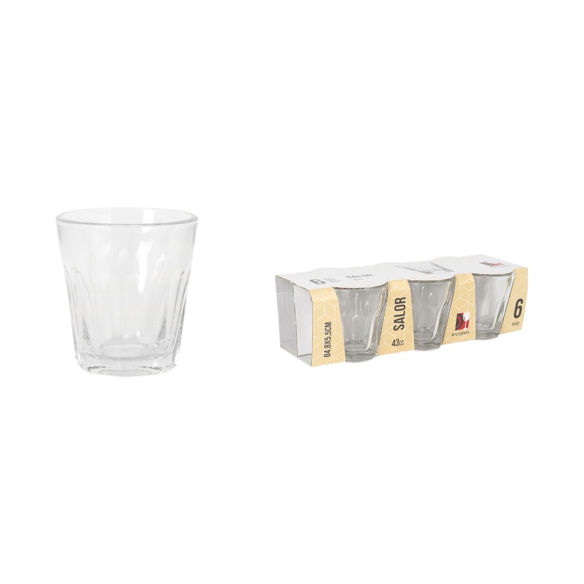 Set med snapsglas Inde Salor 43 ml 6 Delar (12 antal) - 2