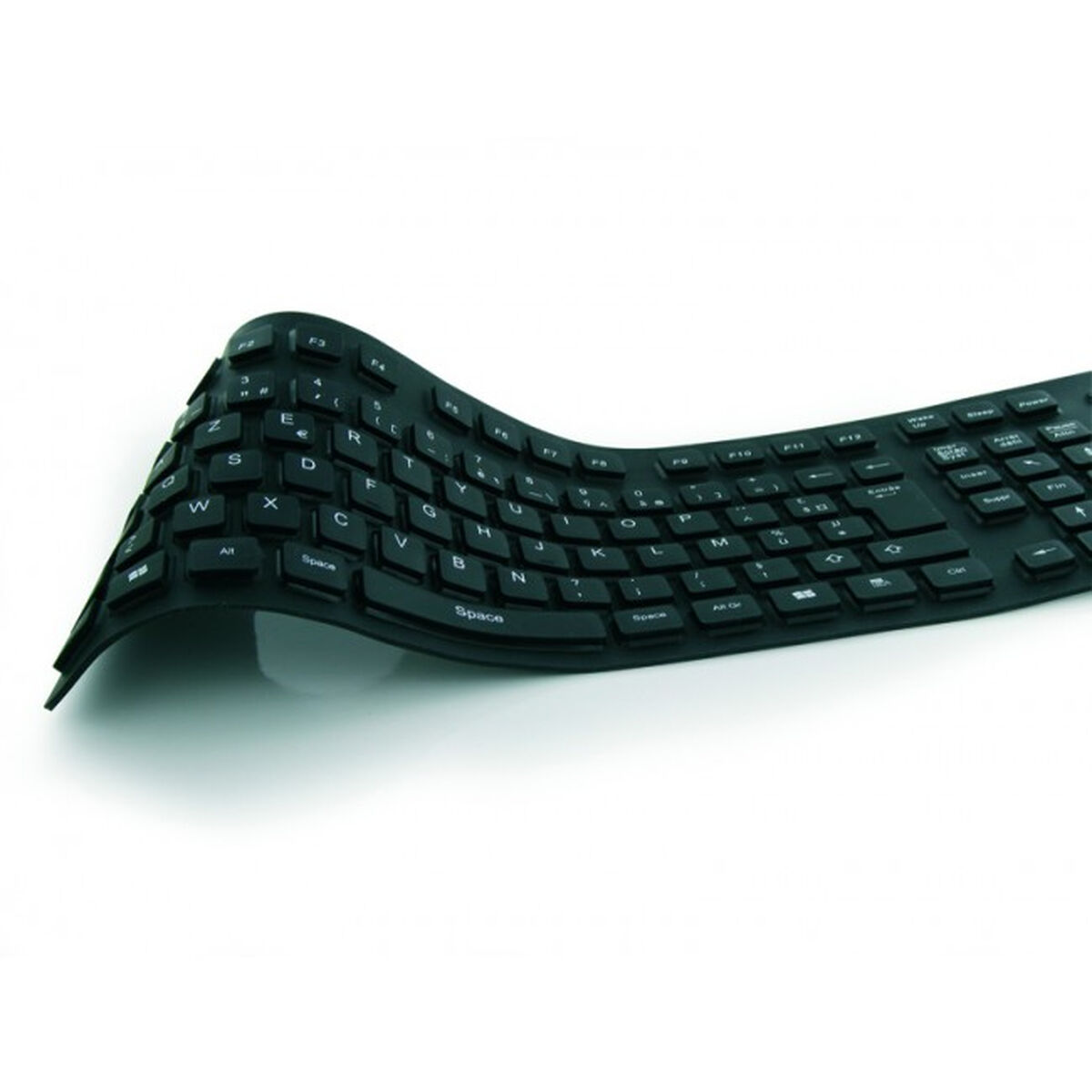 Tangentbord Mobility Lab ML300559 AZERTY Hoprullningsbara Svart - 9