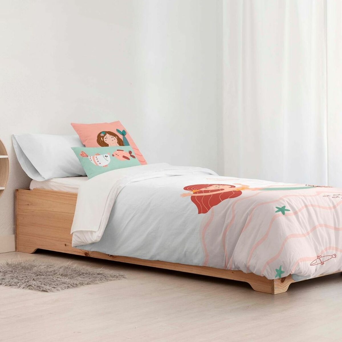 Påslakan Kids&Cotton Mosi Big Rosa 175 Trådar 180 x 220 cm 180 x 240 cm - 3