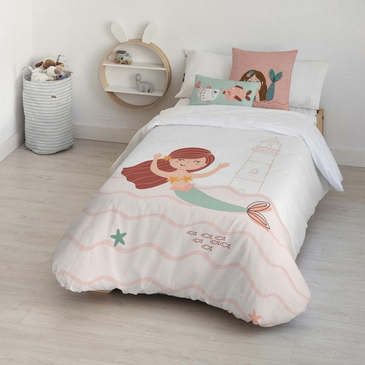 Påslakan Kids&Cotton Mosi Big Rosa 175 Trådar 180 x 220 cm 180 x 240 cm