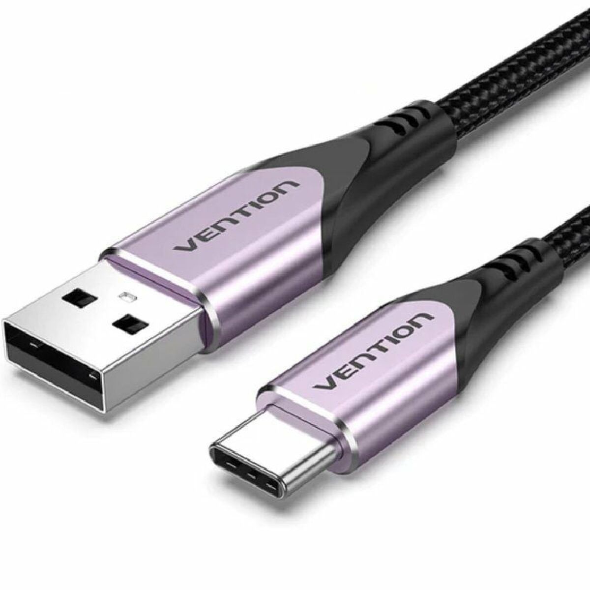USB A till USB-C Kabel Vention CODVH 2 m Violett