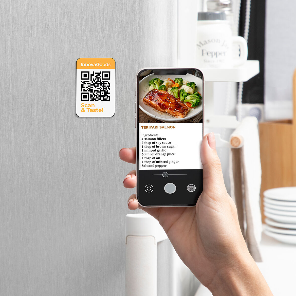Luftfritös InnovaGoods Fryinn Pro 5500 Svart 1700 W 5,5 L Rostfritt stål - 12