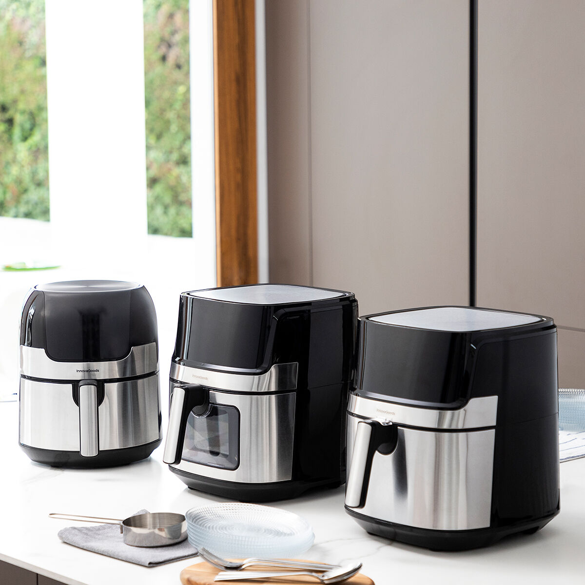 Luftfritös InnovaGoods Fryinn Pro 5500 Svart 1700 W 5,5 L Rostfritt stål - 10