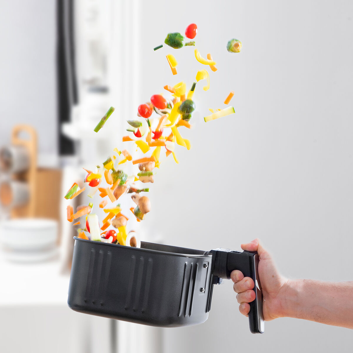Luftfritös InnovaGoods Fryinn Pro 5500 Svart 1700 W 5,5 L Rostfritt stål - 11