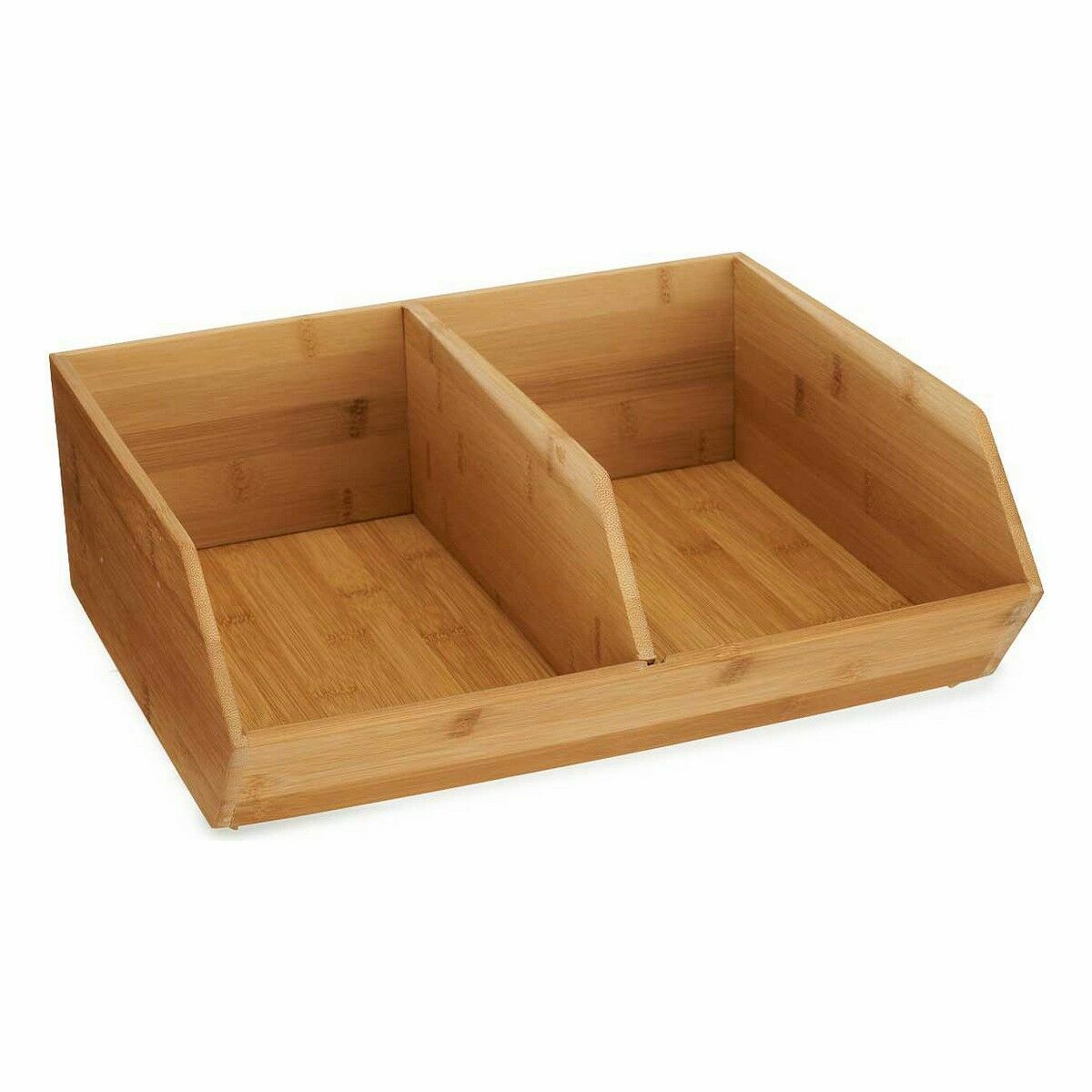 Stapelbar förvaringslåda Kinvara JWKW-5152 (2) Brun Bambu 34,5 x 13 x 31 cm (6 antal) - 2