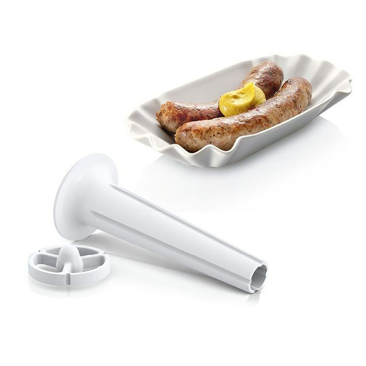 Köttkvarn BOSCH MFW3X13B Vit Rostfritt stål 500 W 25 x 23 x 16 cm - 5