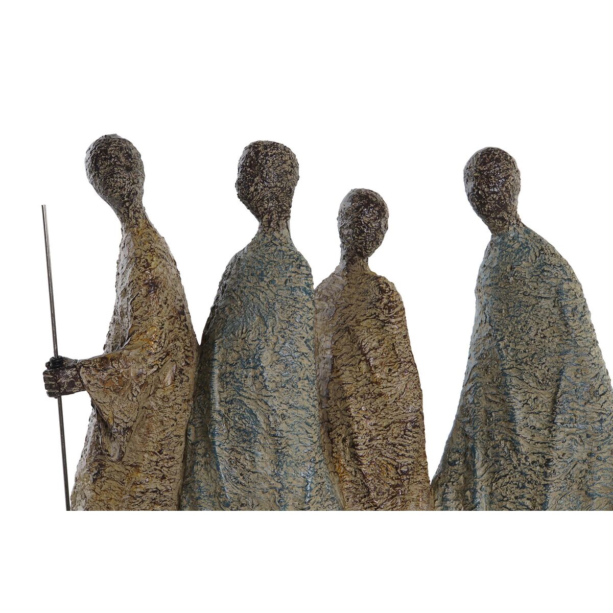 Prydnadsfigur DKD Home Decor Afrikanska Harts Multicolour (33,5 x 14,5 x 41 cm) - 9