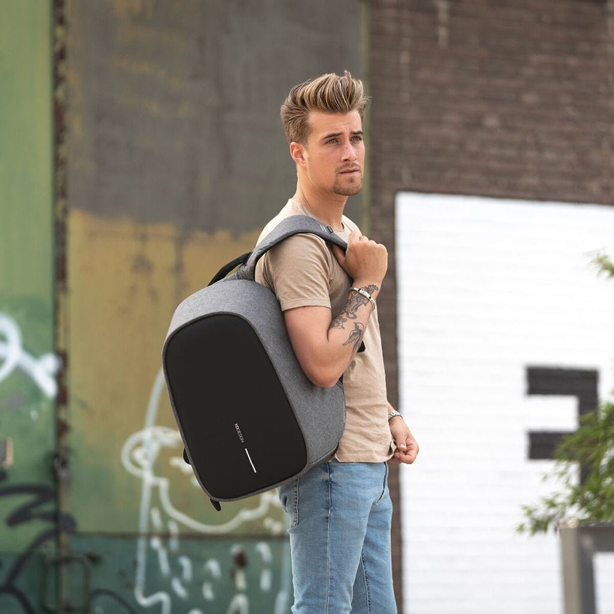 Anti-theft Backpack XD Design Bobby Hero Regular Grå - 7