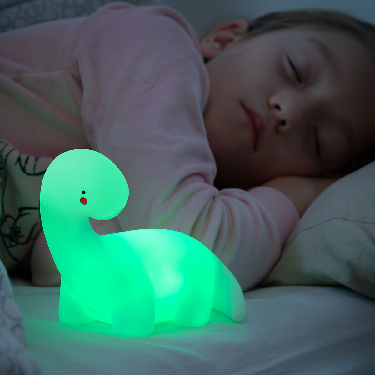 Flerfärgad dinosaurielampa med LED Lightosaurus InnovaGoods - 6