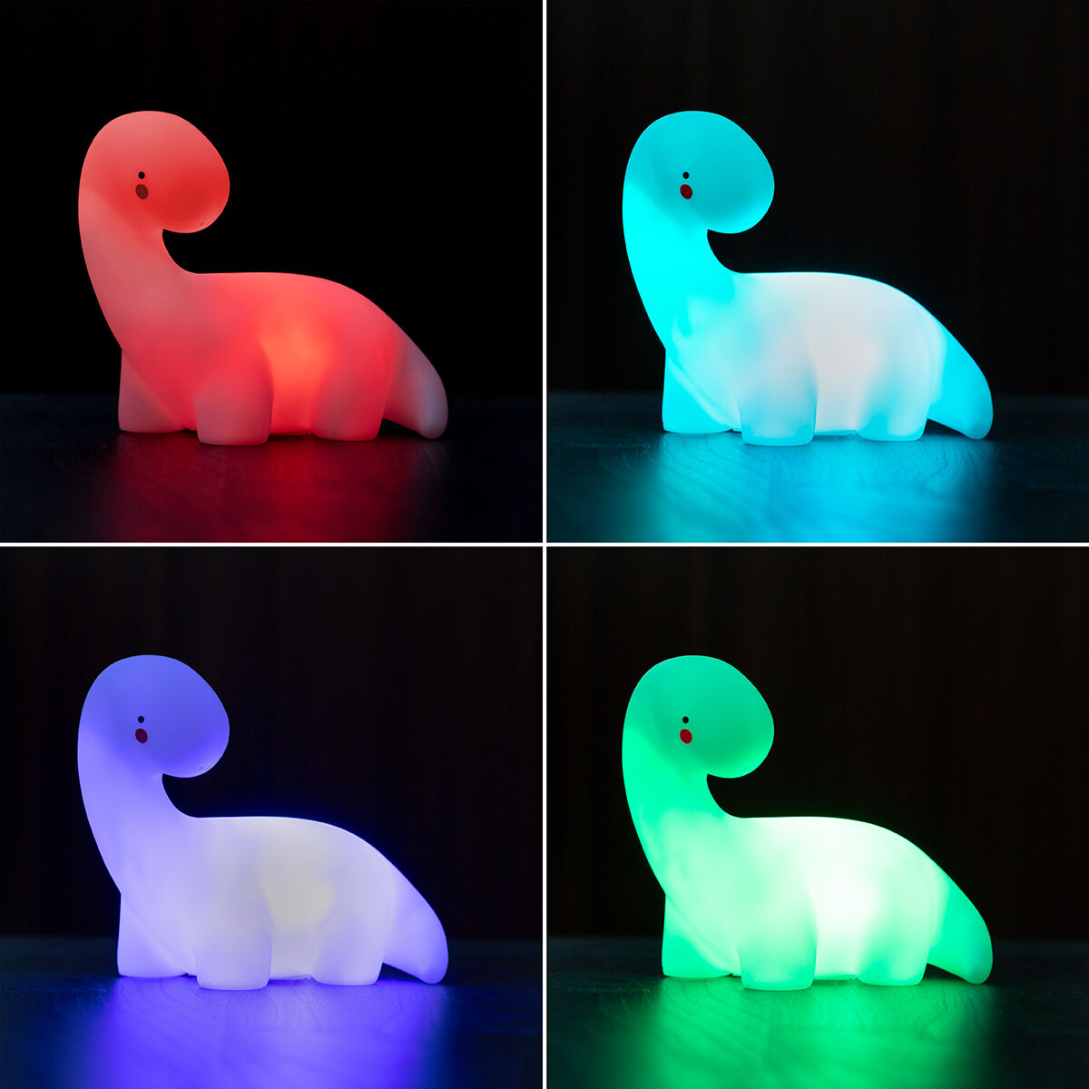 Flerfärgad dinosaurielampa med LED Lightosaurus InnovaGoods - 3