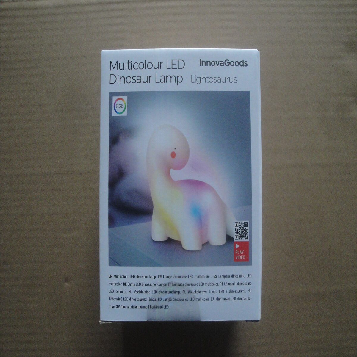 Flerfärgad dinosaurielampa med LED Lightosaurus InnovaGoods - 11
