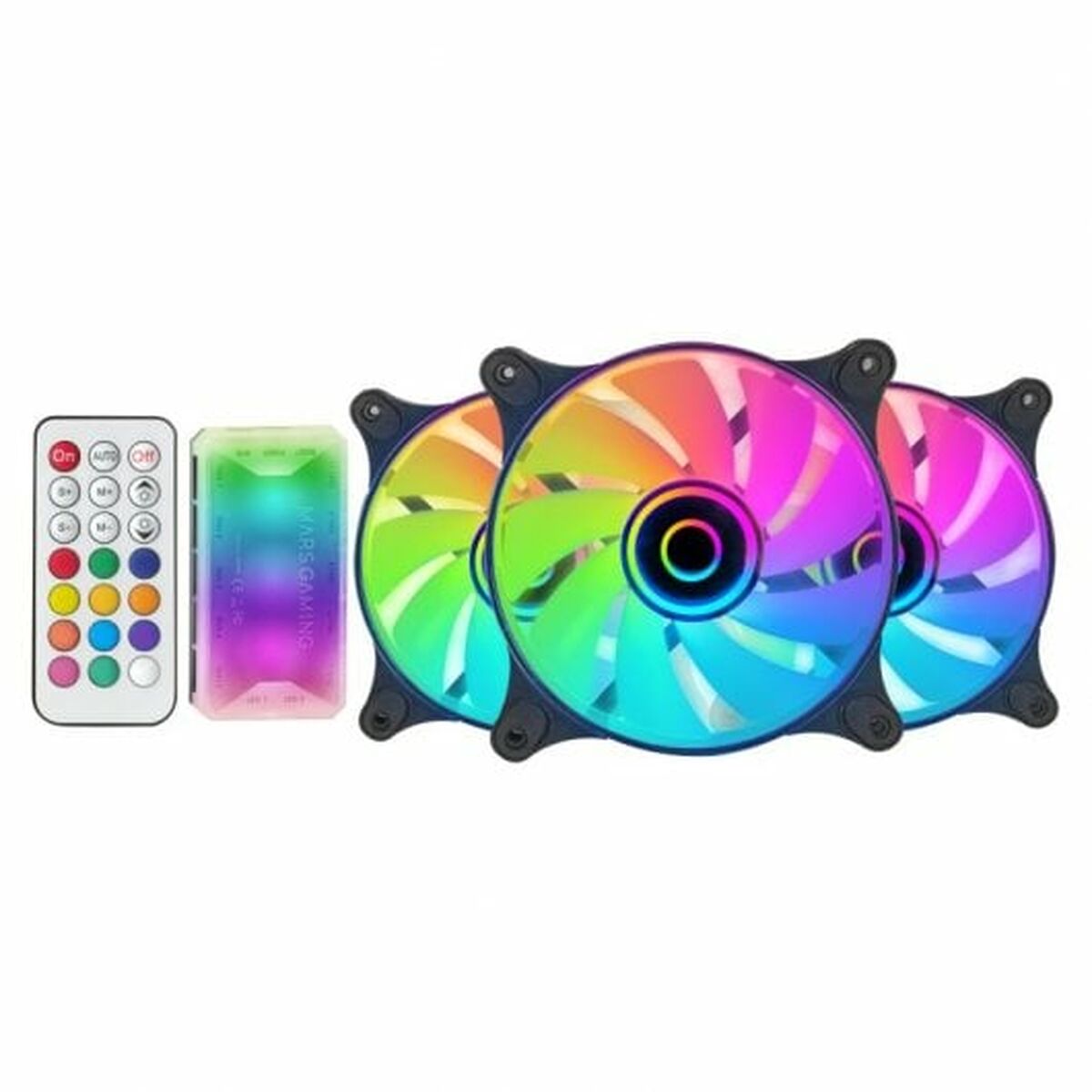 Lådfläkt Mars Gaming MF3DKIT Ø 12 cm (3 antal) - 2
